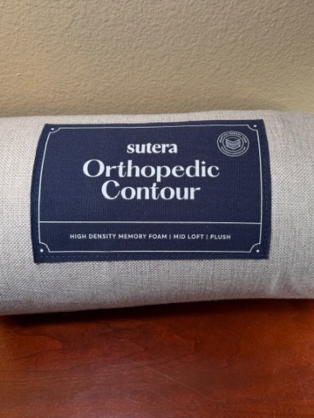 Sutera Orthopedic Contour Memory Foam Pillow Cooling Support w/Travel Bag-NEW!